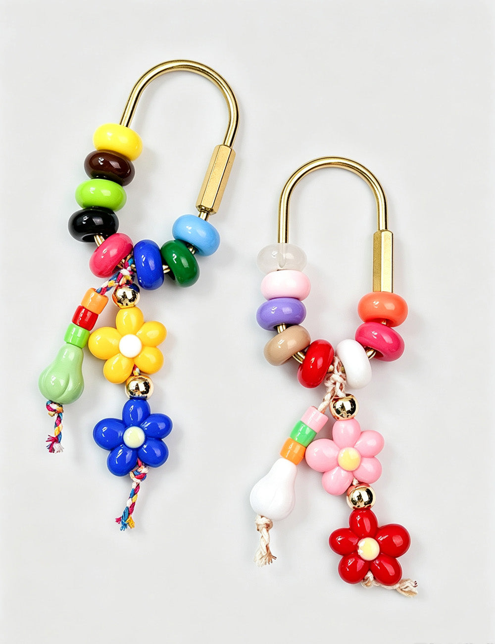 Flower Bead Bag Charm - DippedShop Wholesale - #5331