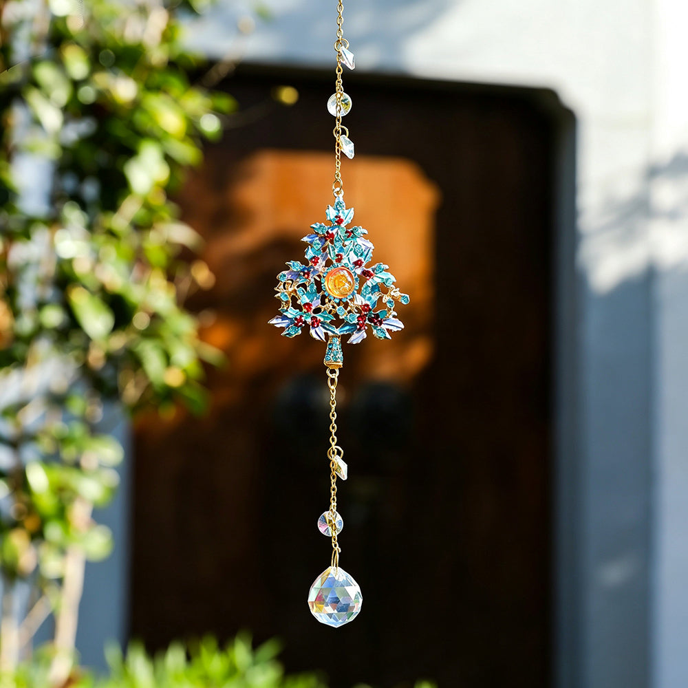 Crystal Christmas Tree Snowflake Pendant Suncatcher 6H7HLS190
