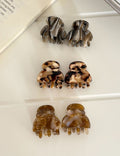 Vintage Tortoise Shell Textured Mini Claw Clip 6W6HCP1285