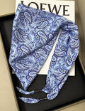Chic Cashew Print Triangle Silk Scarf 6W6NSI242