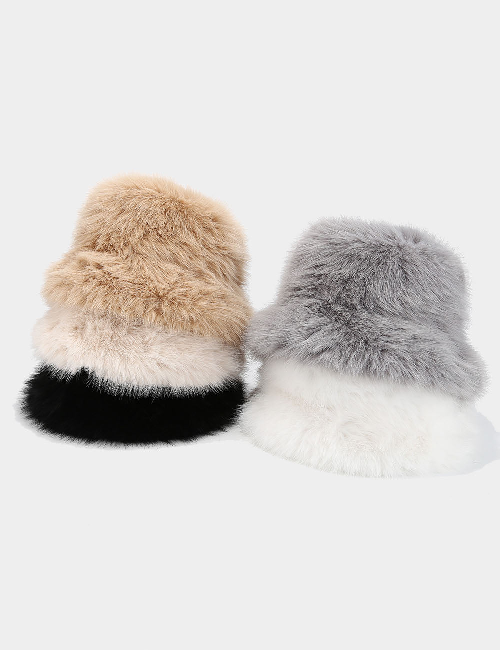 Fluffy Plush Bucket Hat - DippedShop Wholesale - #7731