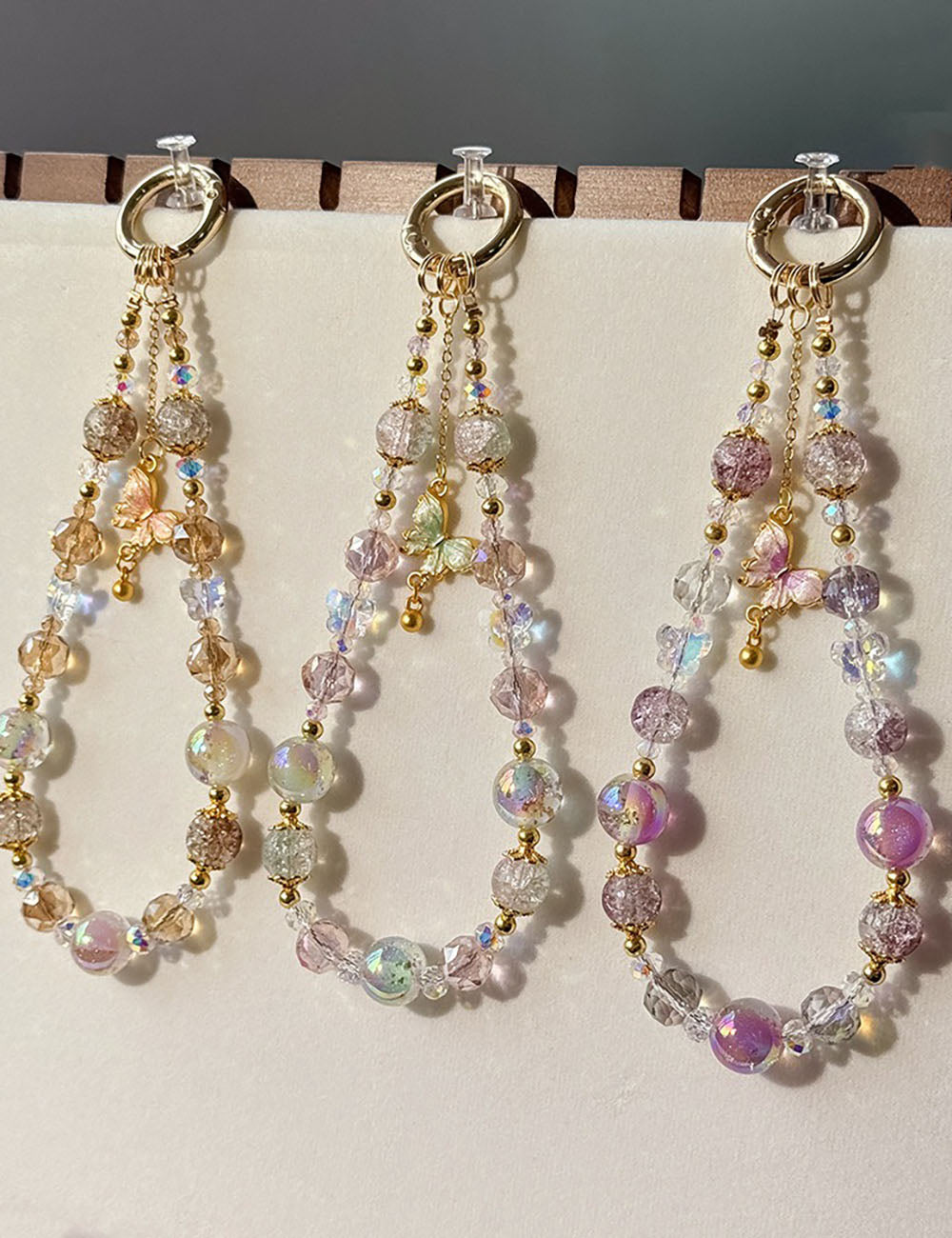 Crystal Beaded Keychain Charm - DippedShop Wholesale - #1795