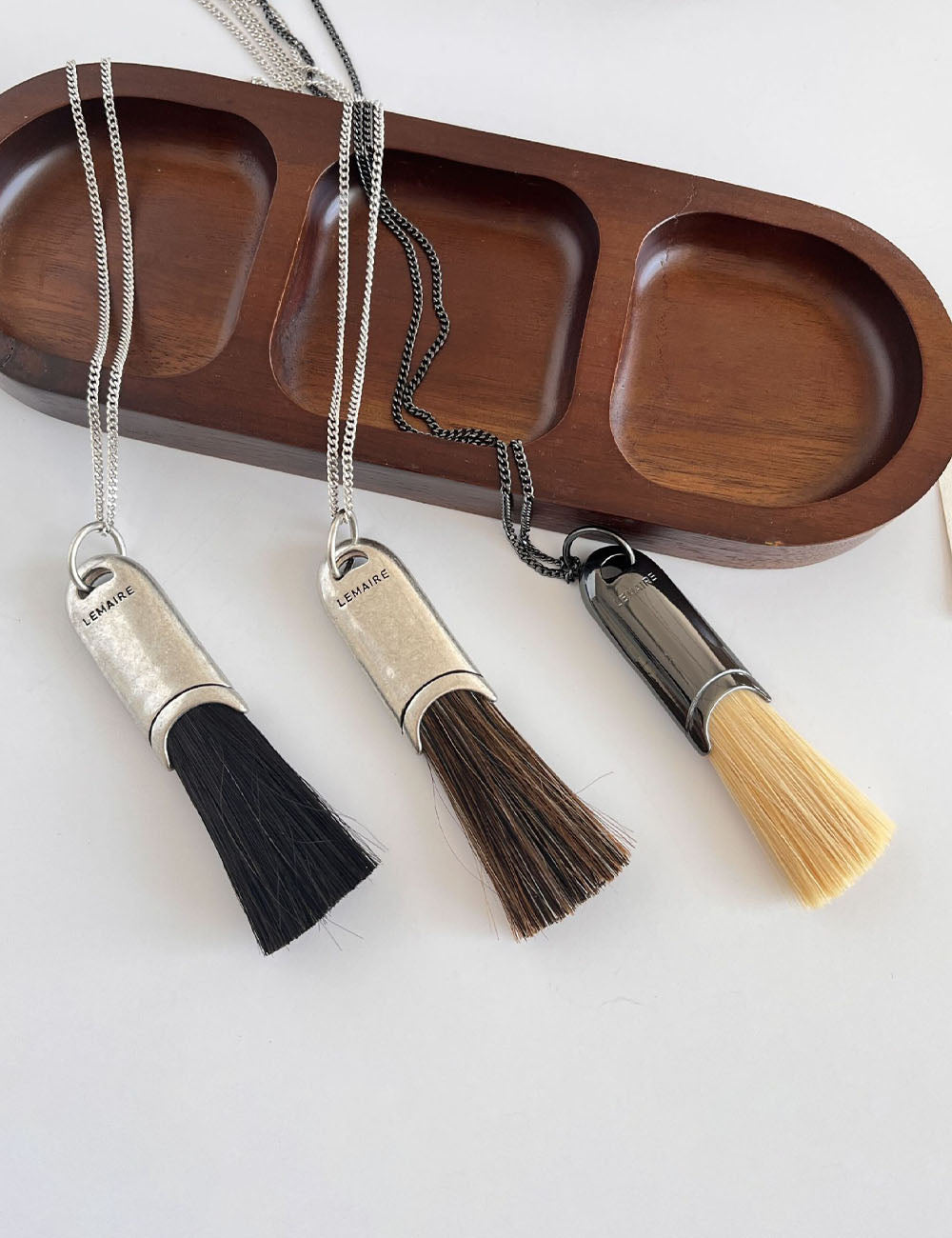 Minimalist Brush Tassel Long Pendant Sweater Necklace 6W6JNC1060