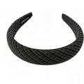 Retro Plaid Color Blaock Padded Fabric Headband 6W6HBD320