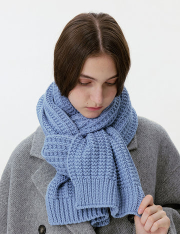 Chunky Knit Solid Color Thick Warm Scarf 6W6NSC92