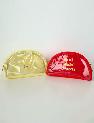 Cute Transparent PVC Letter Print Makeup Bag MK2BW6S10BOB92