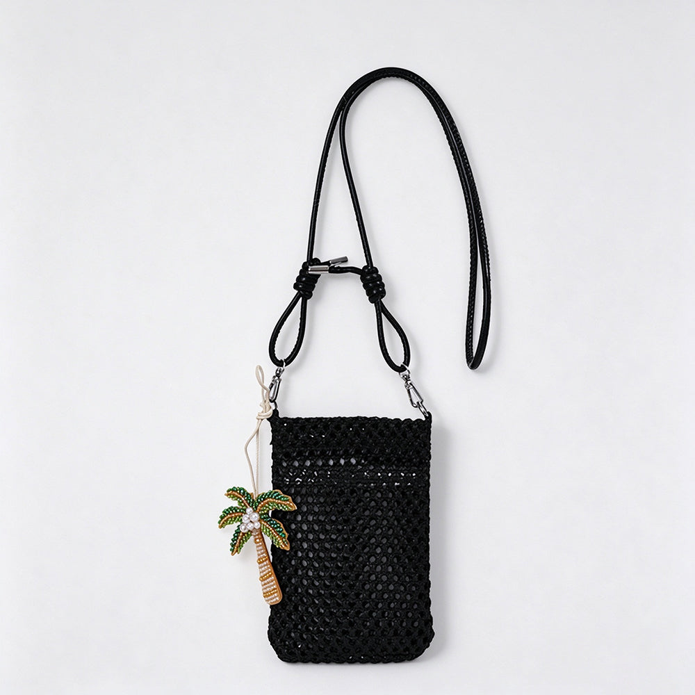 Casual Beach Straw Woven Crossbody - DippedShop Wholesale - #9491
