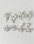 Pearl Bow Dangle Earrings - DippedShop Wholesale - #6803