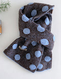 Polka Dot Knit Scarf - DippedShop Wholesale - #2771