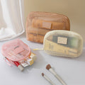 Dopamine Solid Color Mesh Portable Makeup Bag MK2BW6S10BOB83
