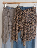 Simple Polka Dots Layered Tie Waist Wrap Scarf 6W1SL49