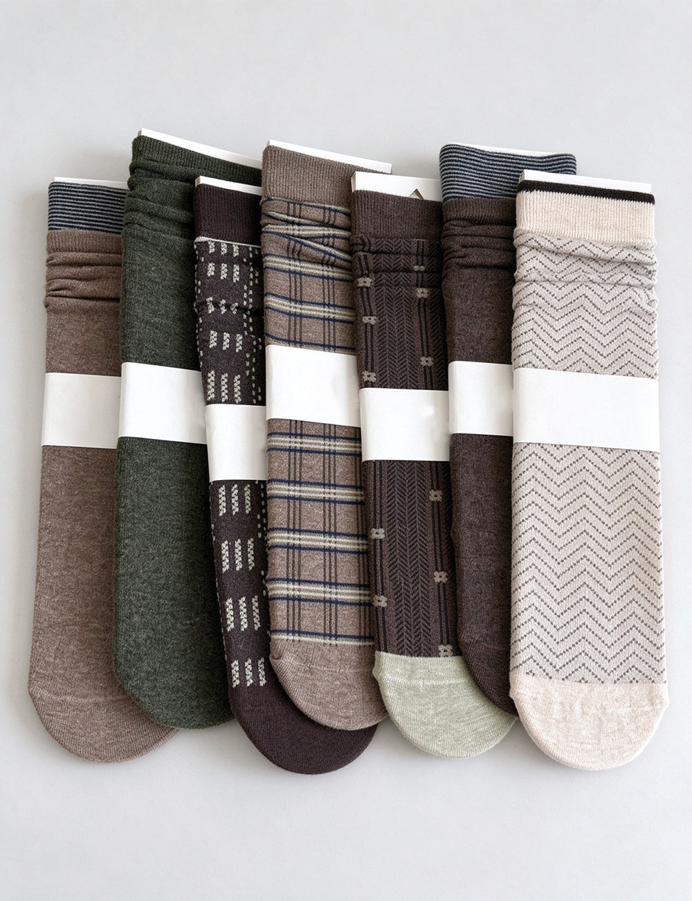 Plaid Slouchy Crew Socks - DippedShop Wholesale - #2307