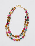 Vintage Irregular Double Layer Shell Necklace 6W6JNC944