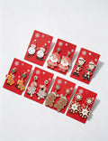 Colorful Rhinestone Santa Claus Dangle Earrings 6W6JER681