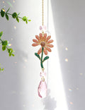 Crystal Daisy Window Suncatcher - DippedShop Wholesale - #3523