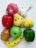 Punk Studded Spiked Faux Fruit Vegetable Bag Charm 6W10BBC706