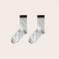 Floral Plaid Crew Socks - DippedShop Wholesale - #2915