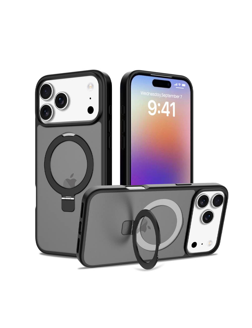 Magnetic Foldable Ring Kickstand Shockproof iPhone Case 6Z13HPC211