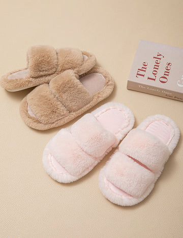 Fluffy Indoor Slippers - DippedShop Wholesale - #2515