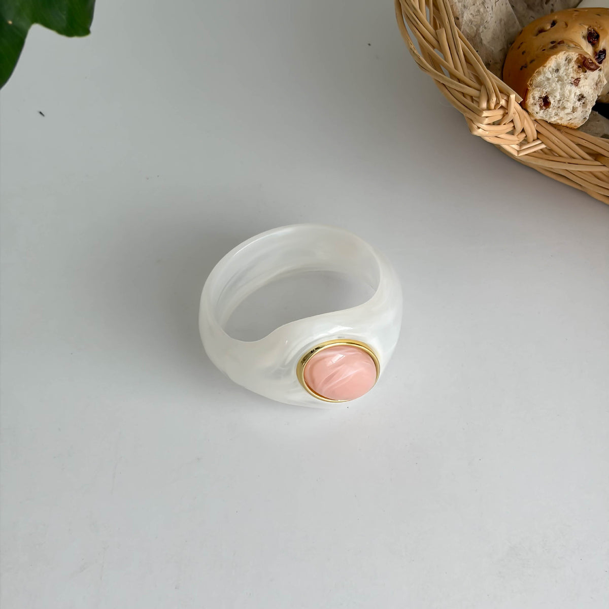 Natural Stones Irregular Weave Resin Bracelets 6W6JBR621