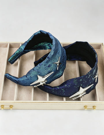 Elegant Starry Sky Pattern Metal Star Headband 6W6HBD403