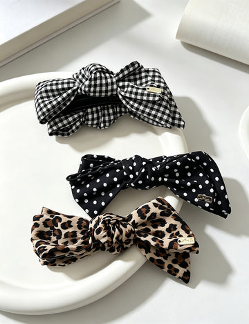 Trendy Leoaprd Print Vertical Banana Hair Clip 6W6HCP1670