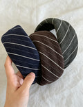 Retro Striped Soft Padded Wide Headband 6W6HBD380