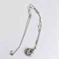 Gemstone Donut Coin Necklace - DippedShop Wholesale - #8355