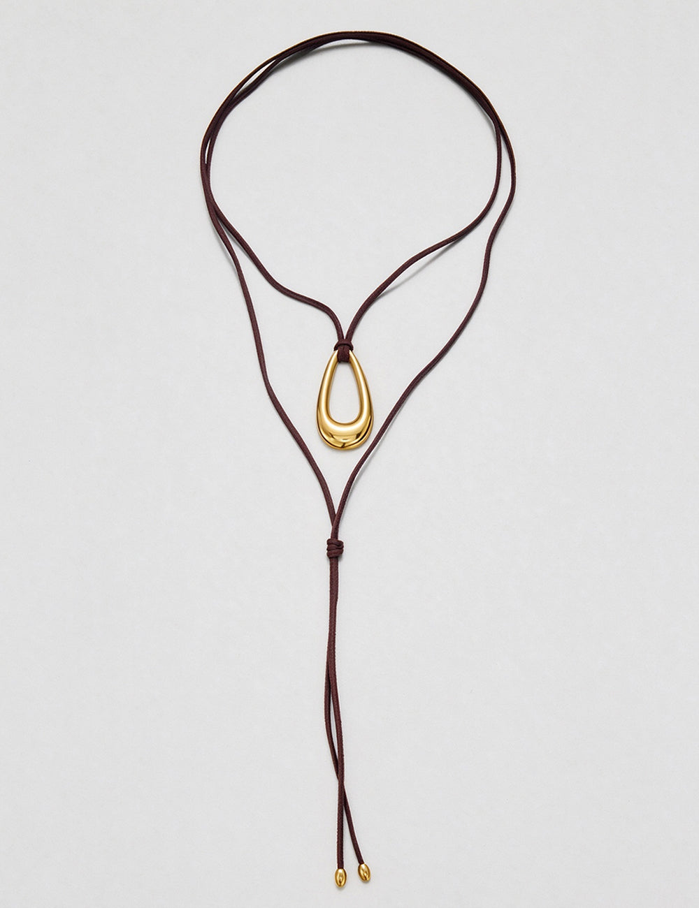 Geometric Pendant Leather Necklace - DippedShop Wholesale - #0483