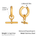 Geometric Hoop Earrings - DippedShop Wholesale - #4771