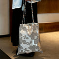 Elegant Floral Print Large Capacity Shoulder Bag 6S10BBG1467