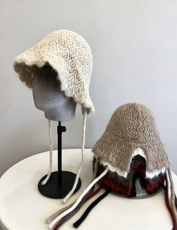 Knit Ear Flap Beanie - DippedShop Wholesale - #3955