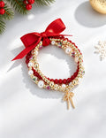Elegant Bow Knot Beaded Stackable Bracelet 6W6JBR657