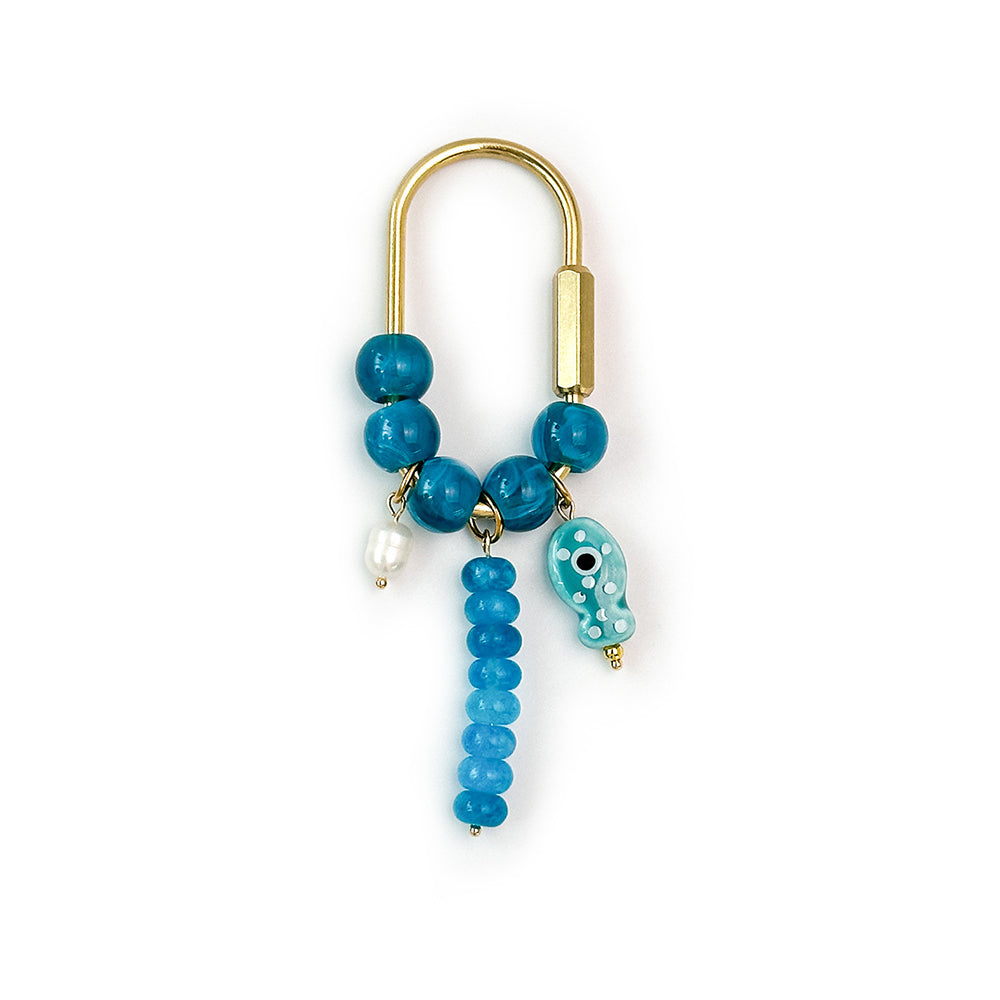 Pearl Fish Bead Bag Charm - DippedShop Wholesale - #6451