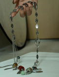 Boho-Style Colorful Beaded Decor Necklace 6W6JNC682