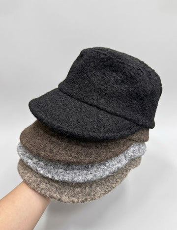 Winter Faux Sherpa Fleece Soft Baseball Cap 6W6HAT711