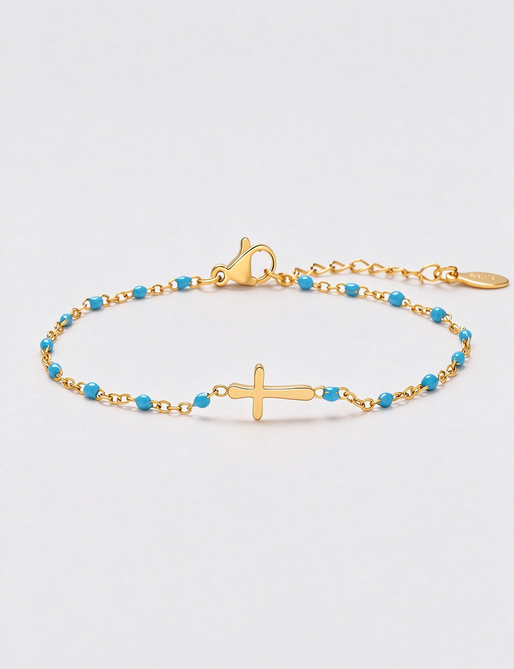 Cross Bead Chain Bracelet - DippedShop Wholesale - #1427