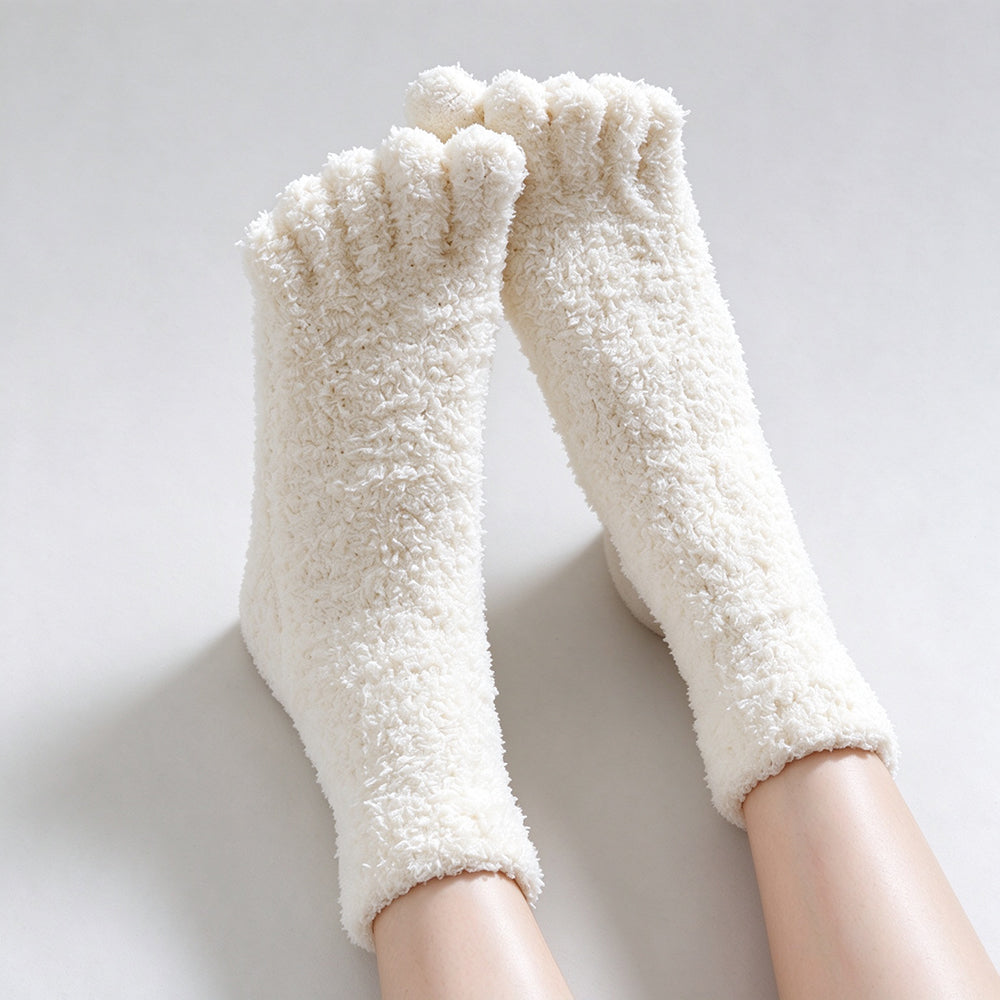 Plush Thermal Five Finger Socks - DippedShop Wholesale - #3299