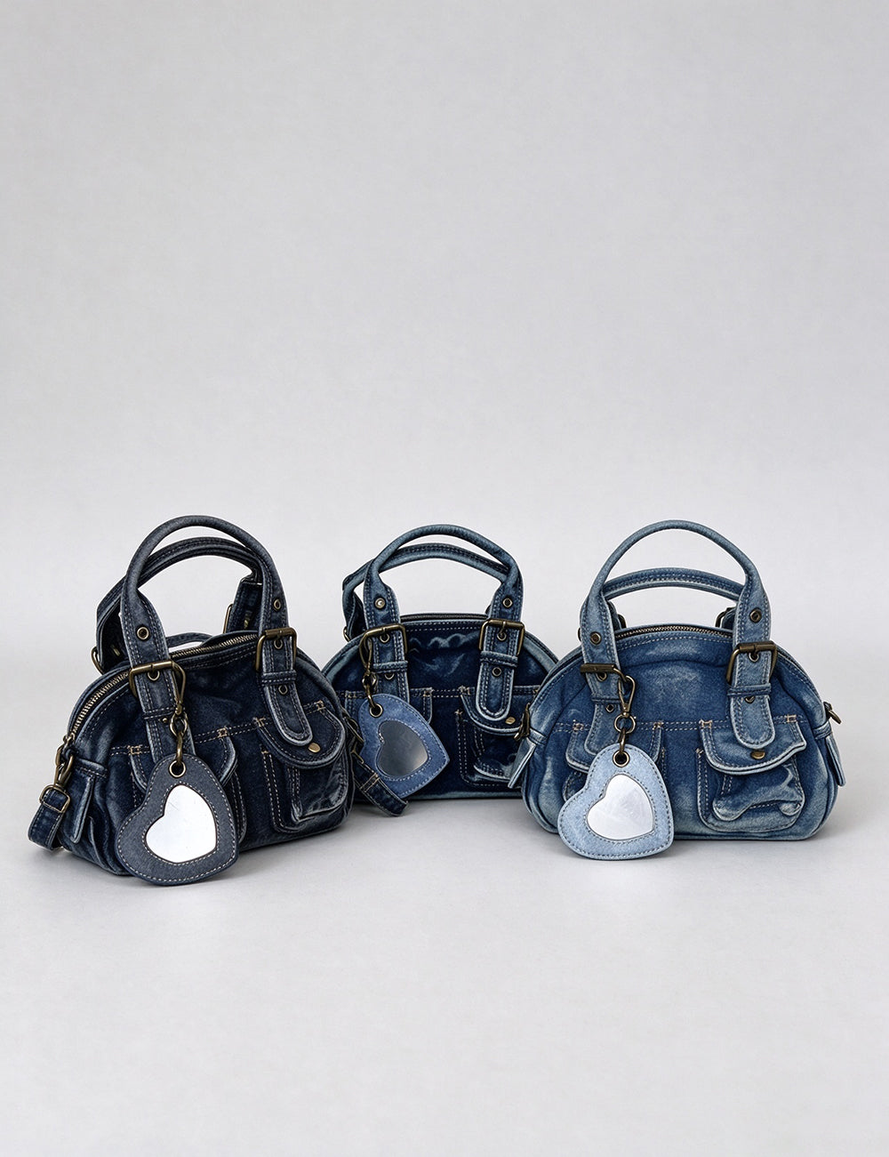 Punk Style Denim Mini Shoulder Crossbody Bag 6W10BBG2377
