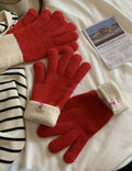 Winter Color Block Touch Screen Knit Gloves 6W6GLO58