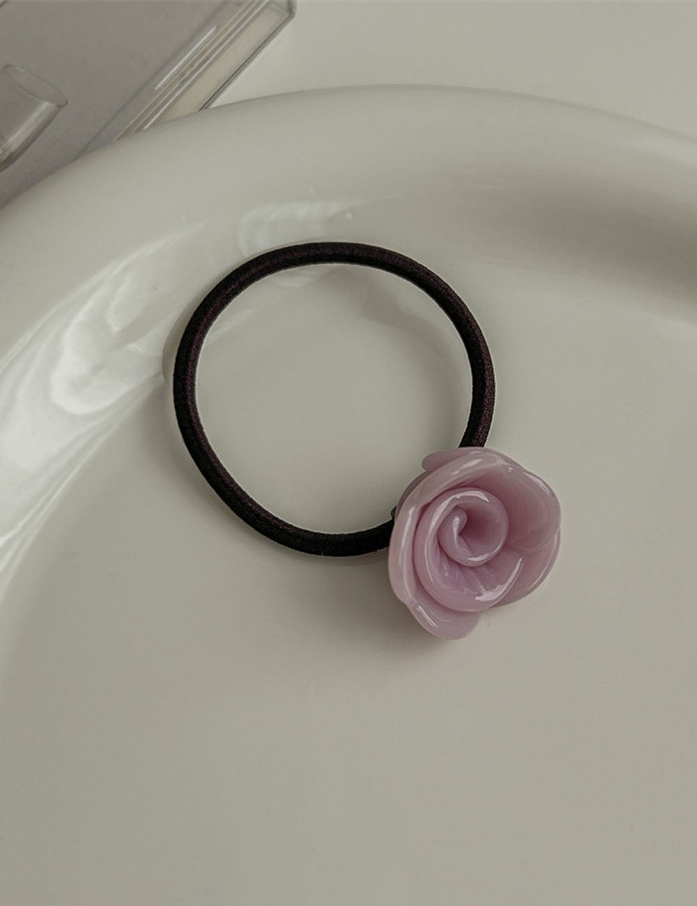 Refined 3D Rose Acetate Elastic Hair Tie MK2BW6W6HHT09