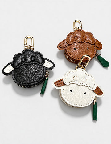 Cute Sheep PU Leather Coin Pouch Bag Charm 6W10BBC851