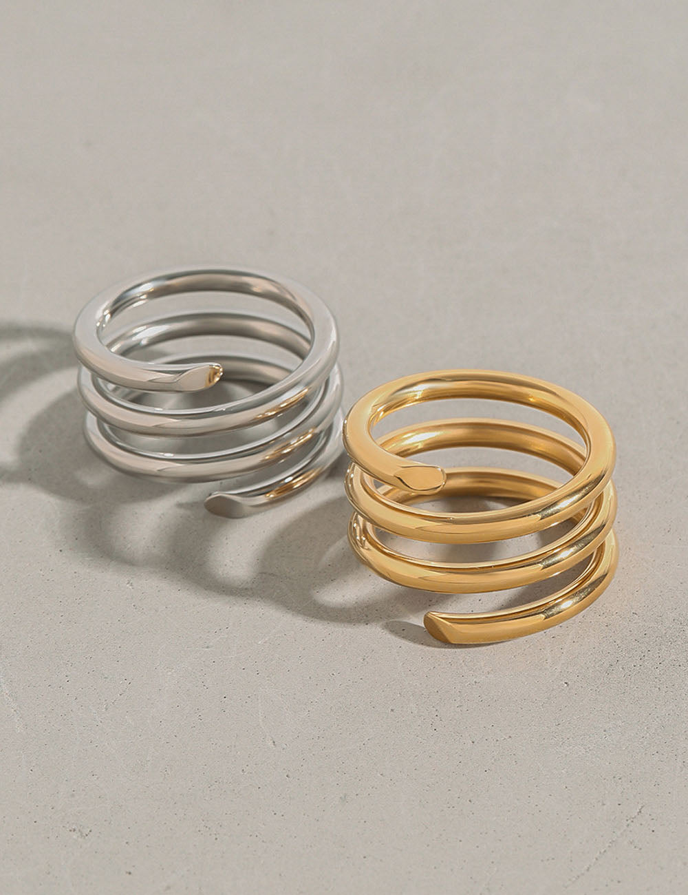 Geometric Open Wrap Ring - DippedShop Wholesale - #9171