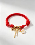 Cute Santa Claus Charm Rope Braided Bracelet 6W6JBR654