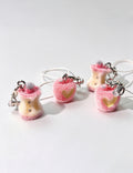 Stylish Plush Apple Pendant Keychain Bag Charm 6W10BBC672