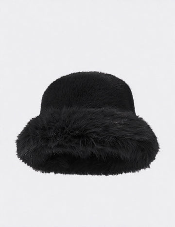 Imitation Rabbit Fur Bucket Hat - DippedShop Wholesale - #5907
