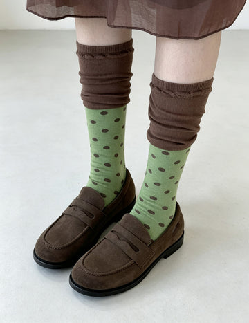 Polka Dot Mid-Calf Socks - DippedShop Wholesale - #0003