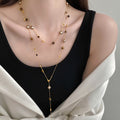 Pearl Natural Stone Necklace - DippedShop Wholesale - #8307