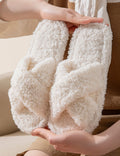 Cross Band Wool Slippers - DippedShop Wholesale - #0227