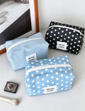 Stylish Polka Dots Print Portable Cosmetic Bag 6C5CO284